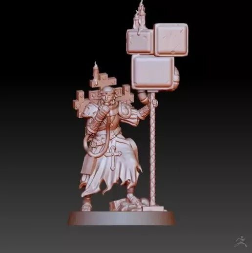 Trench Crusade - War Prophet (Screen-Staff) - Trench Pilgrims
