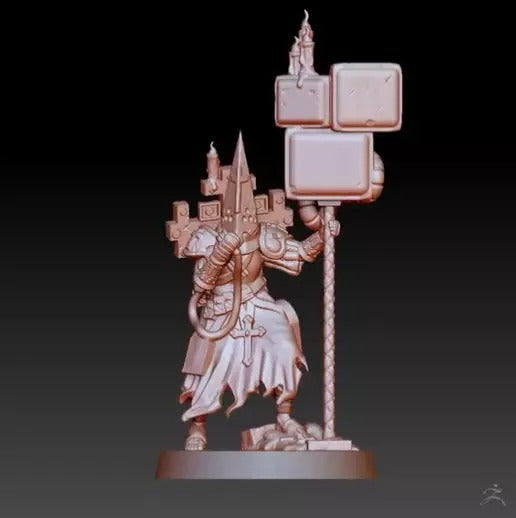 Trench Crusade - War Prophet (Helm+Screen-Staff) - Trench Pilgrims