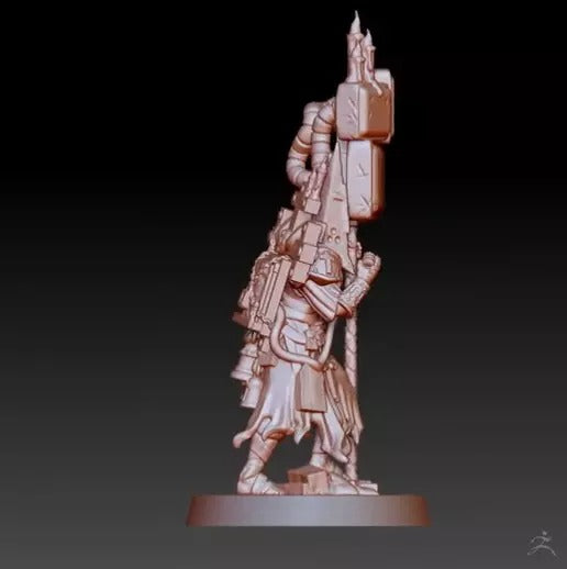 Trench Crusade - War Prophet (Helm+Screen-Staff) - Trench Pilgrims