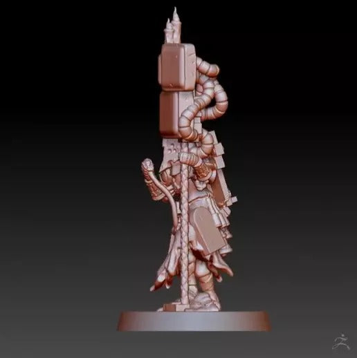 Trench Crusade - War Prophet (Helm+Screen-Staff) - Trench Pilgrims