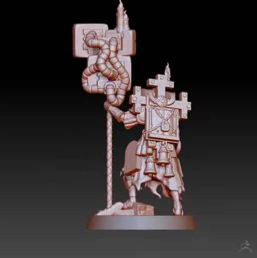 Trench Crusade - War Prophet (Screen-Staff) - Trench Pilgrims