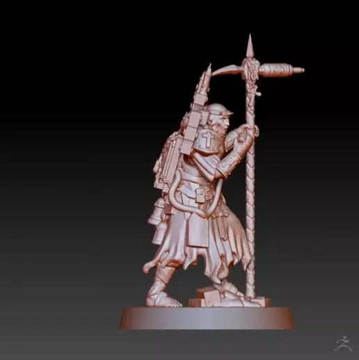 Trench Crusade - War Prophet (Helm+Hammer) - Trench Pilgrims