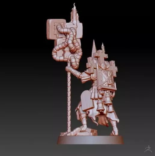 Trench Crusade - War Prophet (Helm+Screen-Staff) - Trench Pilgrims