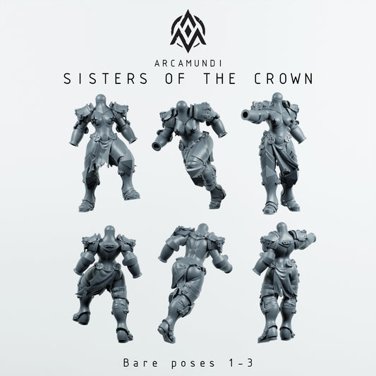 Arcamundi - Sisters Of The Crown - Trench Crusade - Trench Pilgrims Proxy - 6x Bare Sister set