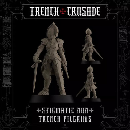 Trench Crusade - Stigmatic nun (Sword, Pistol) - Trench Pilgrims