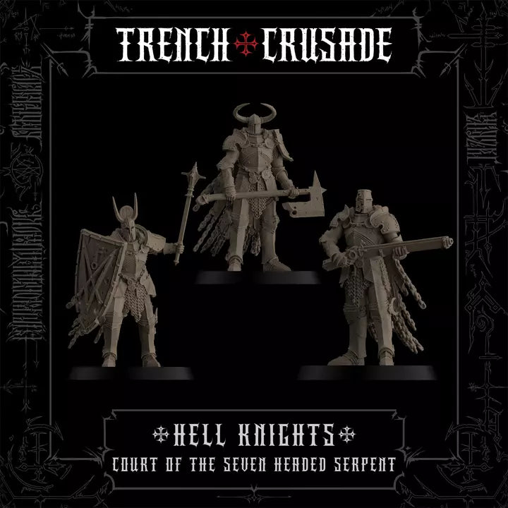 Trench Crusade - Hell Knights x3 - Court of the Seven Headed Serpent